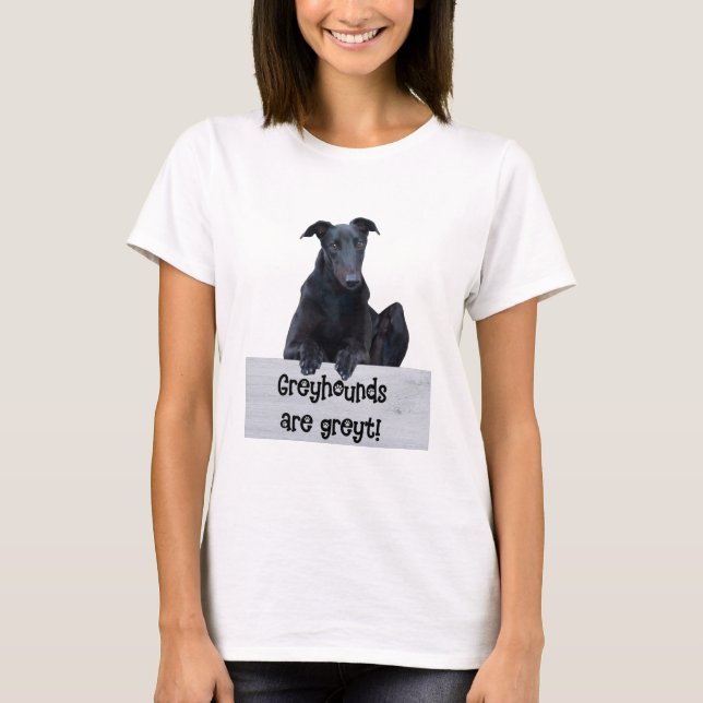 Camiseta Los Greyhounds son Greyt Cita Greyhound Dog Paw Te (Anverso)