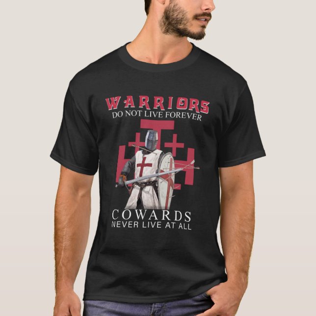 Camiseta Los guerreros cristianos de los templarios de Knig (Anverso)
