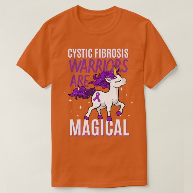 Camiseta Los Guerreros De Fibrosis Quística Son Mágicos (Diseño del anverso)