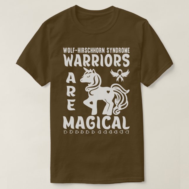 Camiseta Los Guerreros Del Síndrome De WolfHirschhorn Son M (Diseño del anverso)