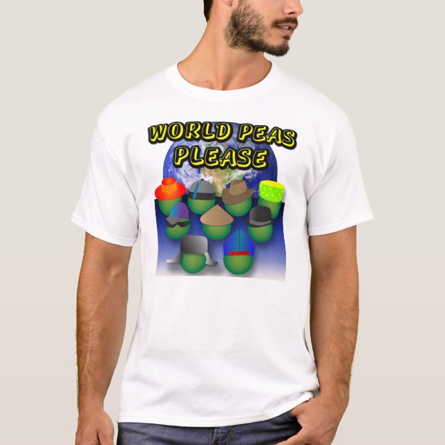 Camiseta Los guisantes del mundo satisfacen (Anverso)