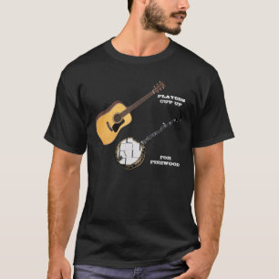 CAMISETA LOS GUITARRISTAS CORTARON LOS BANJOS PARA LA LEÑA