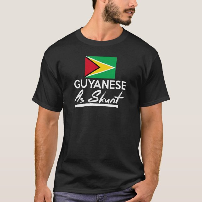 Camiseta Los guyaneses como un cricket burdo de Guyana (Anverso)