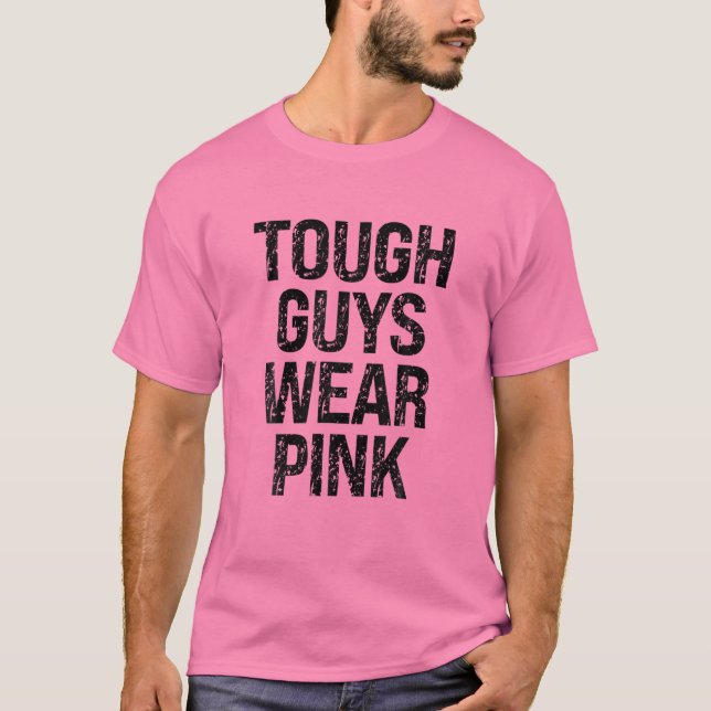Camiseta Los guyanos más duros usan rosa Guay rosado (Anverso)