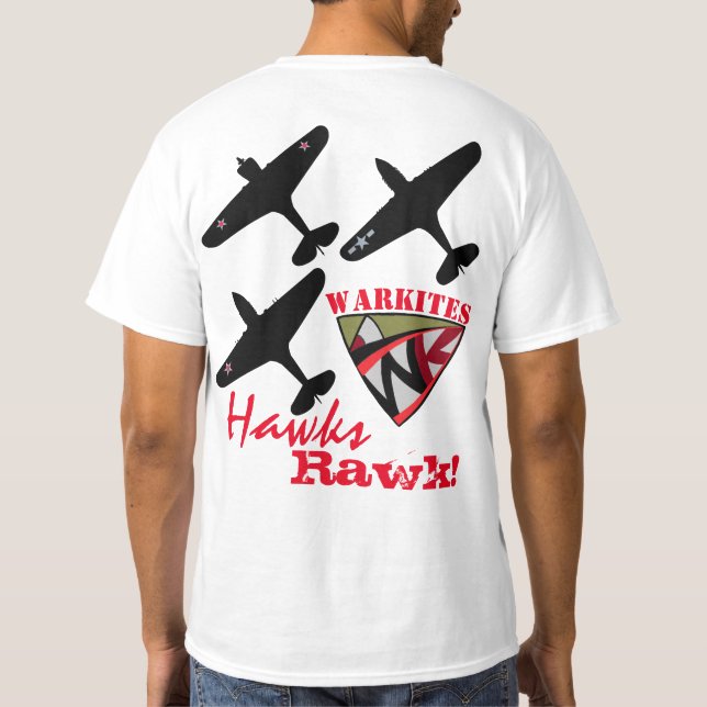 Camiseta ¡Los Hawks de Warkites Rawk! T-Shirt lll (Reverso)
