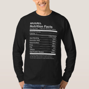 Camiseta Los hechos de nutrición de modelos son divertidos