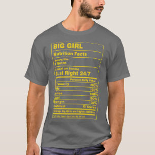 Camiseta Los hechos de nutrición son un gran Chica