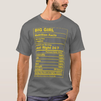 Camiseta Los hechos de nutrición son un gran Chica
