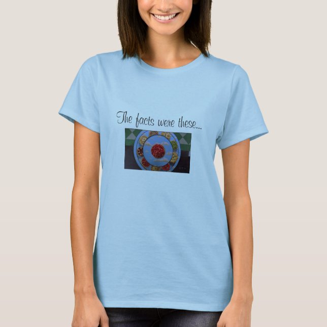 Camiseta Los hechos eran éstos… (Anverso)