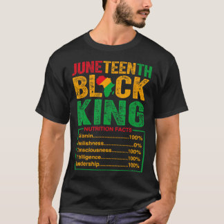 Camiseta Los hechos nutricionales del Rey Negro enorgullece