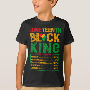 Camiseta Los hechos nutricionales del Rey Negro enorgullece