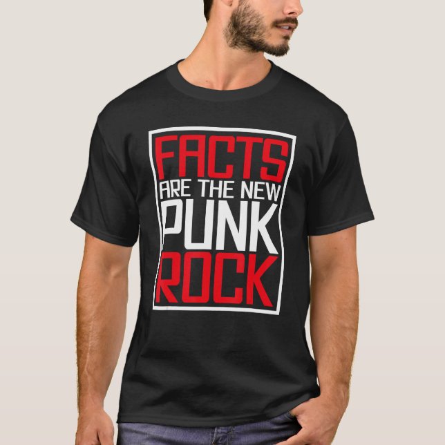 Camiseta Los hechos son la nueva roca del Punk (Anverso)
