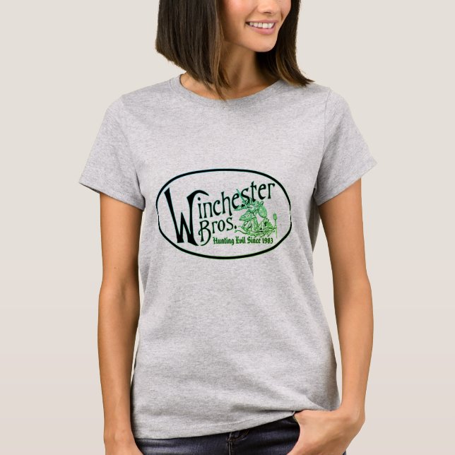Camiseta Los hermanos Winchester cazan el mal desde 1983 (Anverso)