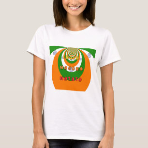 Camiseta Los hermosos colores de la bandera nacional de Ind