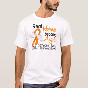 Camiseta Los héroes hacen cáncer del riñón de los ánge