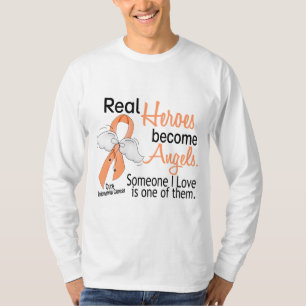 Camiseta Los héroes hacen cáncer endometrial de los ánge