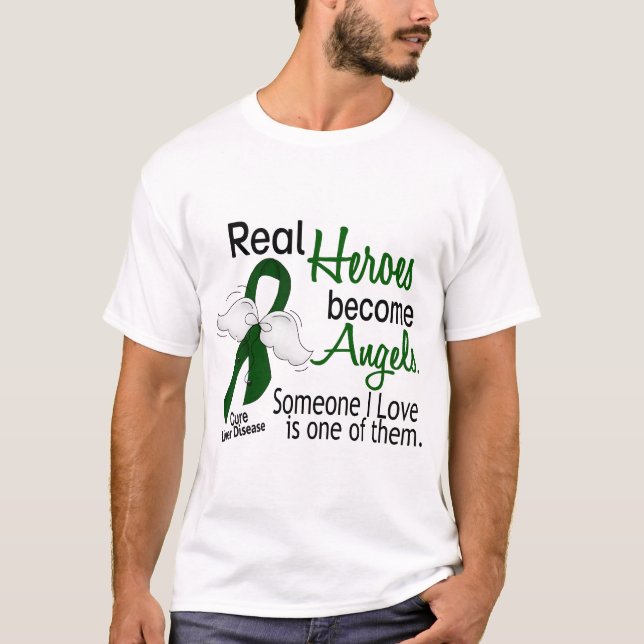 Camiseta Los héroes hacen enfermedad del higado de los (Anverso)