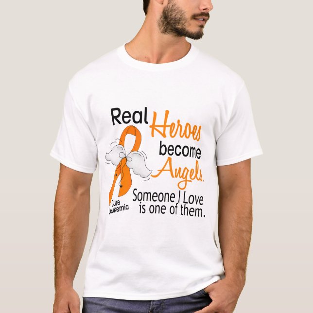 Camiseta Los héroes hacen leucemia de los ángeles (Anverso)