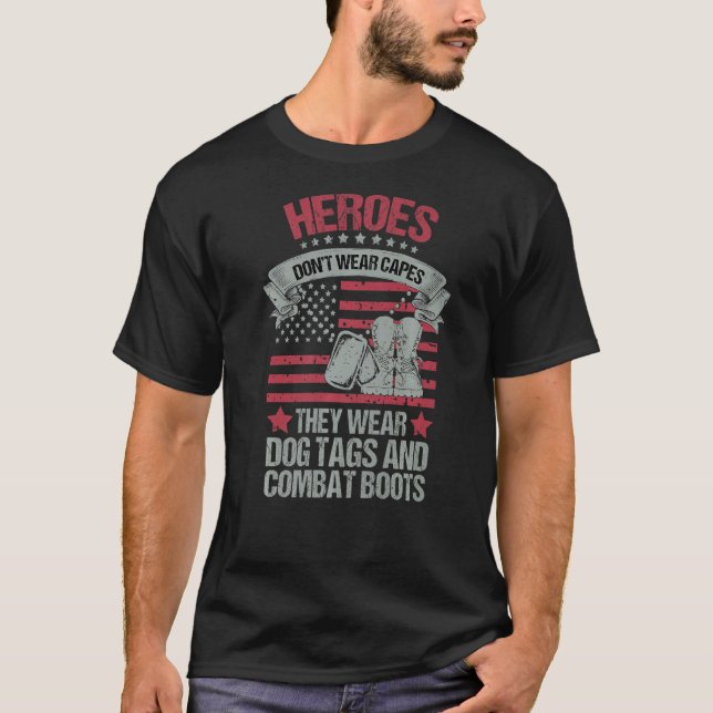 Camiseta Los héroes no llevan gorras, usan banderas de perr (Anverso)