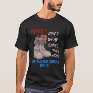 Camiseta Los héroes no llevan gorras, usan banderas de perr