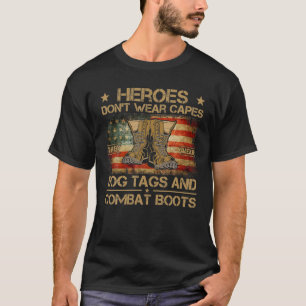 Camiseta Los héroes no usan mayúsculas y llevan banderas