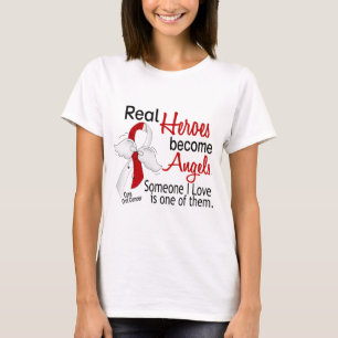 Camiseta Los héroes reales hacen cáncer oral de los ángeles