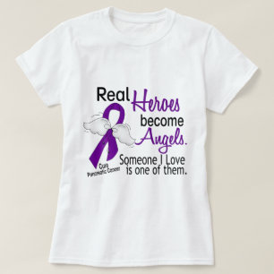 Camiseta Los héroes reales hacen cáncer pancreático de l