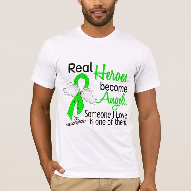 Camiseta Los héroes reales hacen distrofia muscular de los (Anverso)