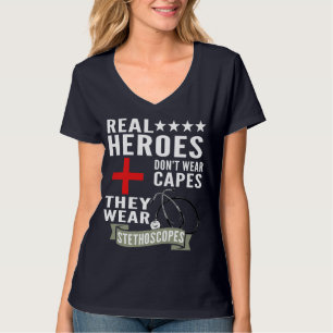 Camiseta Los Héroes Reales No Llevan Capas Que Usan Estetos