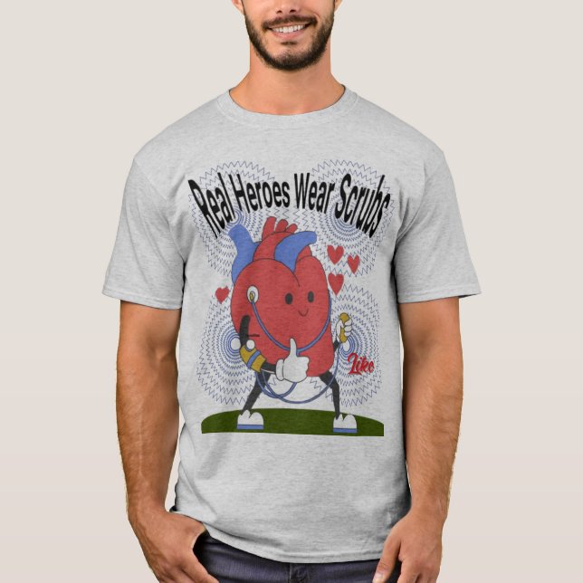 Camiseta Los héroes reales usan sobornos, enfermera de cami (Anverso)