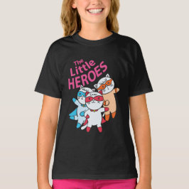 Camiseta Los héroes Super Héroes Cats Graciosos