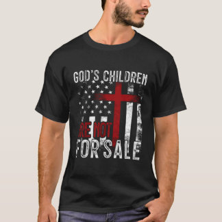 Camiseta Los Hijos De Dios No Están A La Venta Bandera De E