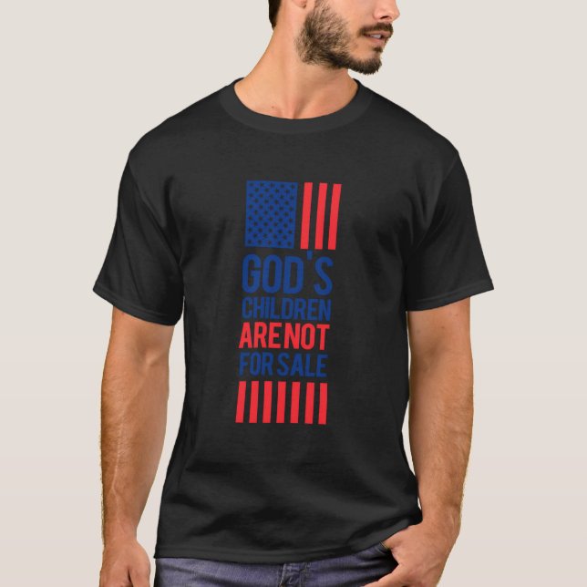 Camiseta Los Hijos De Dios No Están A La Venta Cita Gracios (Anverso)