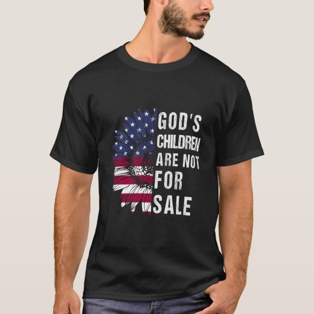 Camiseta Los Hijos De Dios No Están A La Venta Divertidos P (Anverso)
