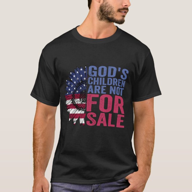 Camiseta Los hijos de Dios no están en venta Flor patriótic (Anverso)