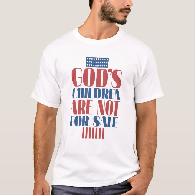 Camiseta Los hijos de Dios no están en venta humor (Anverso)