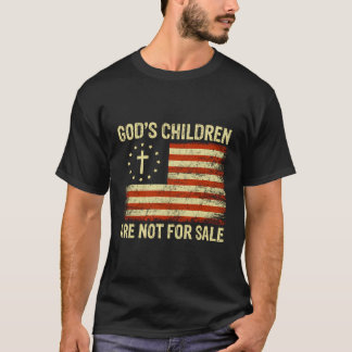 Camiseta Los Hijos De Dios No Se Venden Bandera Estadounide