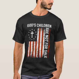 Camiseta Los Hijos De Dios No Se Venden Bandera Estadounide