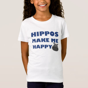 Camiseta Los hipopótamos me hacen feliz