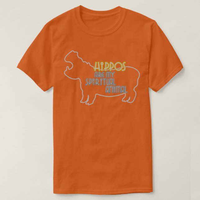 Camiseta Los hipopótamos son mi animal espiritual (Diseño del anverso)