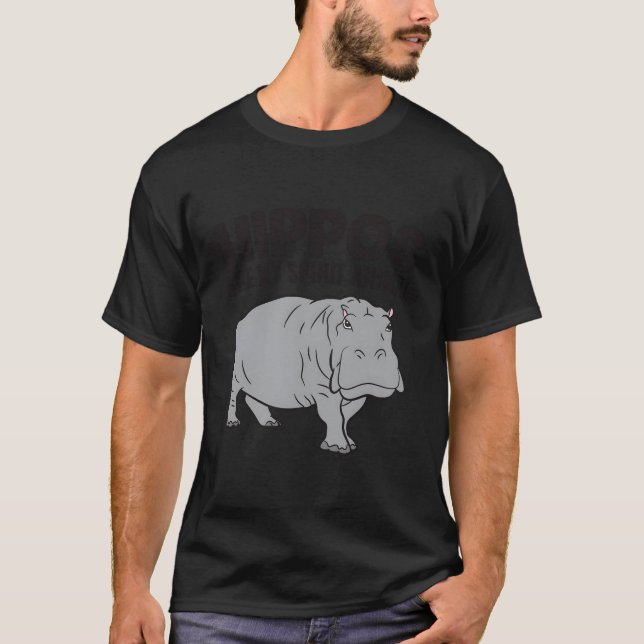 Camiseta Los hipopótamos son mi espíritu animal hipopótamo (Anverso)