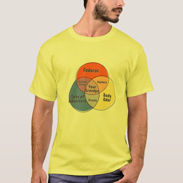 Camiseta Los hipsters de tu abuelo Indiana Jones ebrios som (Anverso)