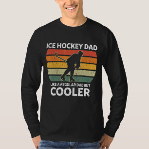 Camiseta Los Hockey Sobre Hielo De Los Hombres Retro Papá C