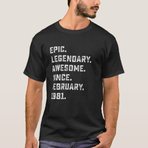 Camiseta Los Hombres 40 Dones De Cumpleaños Epic Y Fantásti