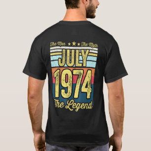 Camiseta Los hombres 47 años El hombre el mito la leyenda J