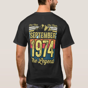 Camiseta Los Hombres 47 Años El Hombre El Mito La Leyenda S
