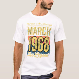 Camiseta Los hombres 53 años El hombre el mito la leyenda M
