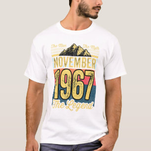 Camiseta Los hombres 54 años El hombre el mito la leyenda N