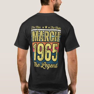 Camiseta Los hombres 56 años El hombre el mito la leyenda M