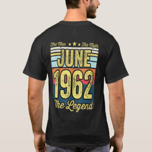 Camiseta Los hombres 59 años El hombre el mito la leyenda j